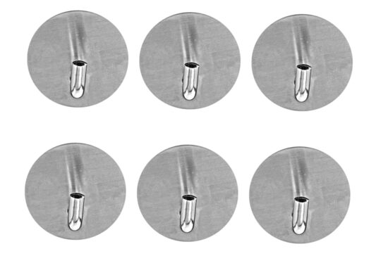 Самоклеящиеся вешалки, 6 шт настенных крючков, серебро